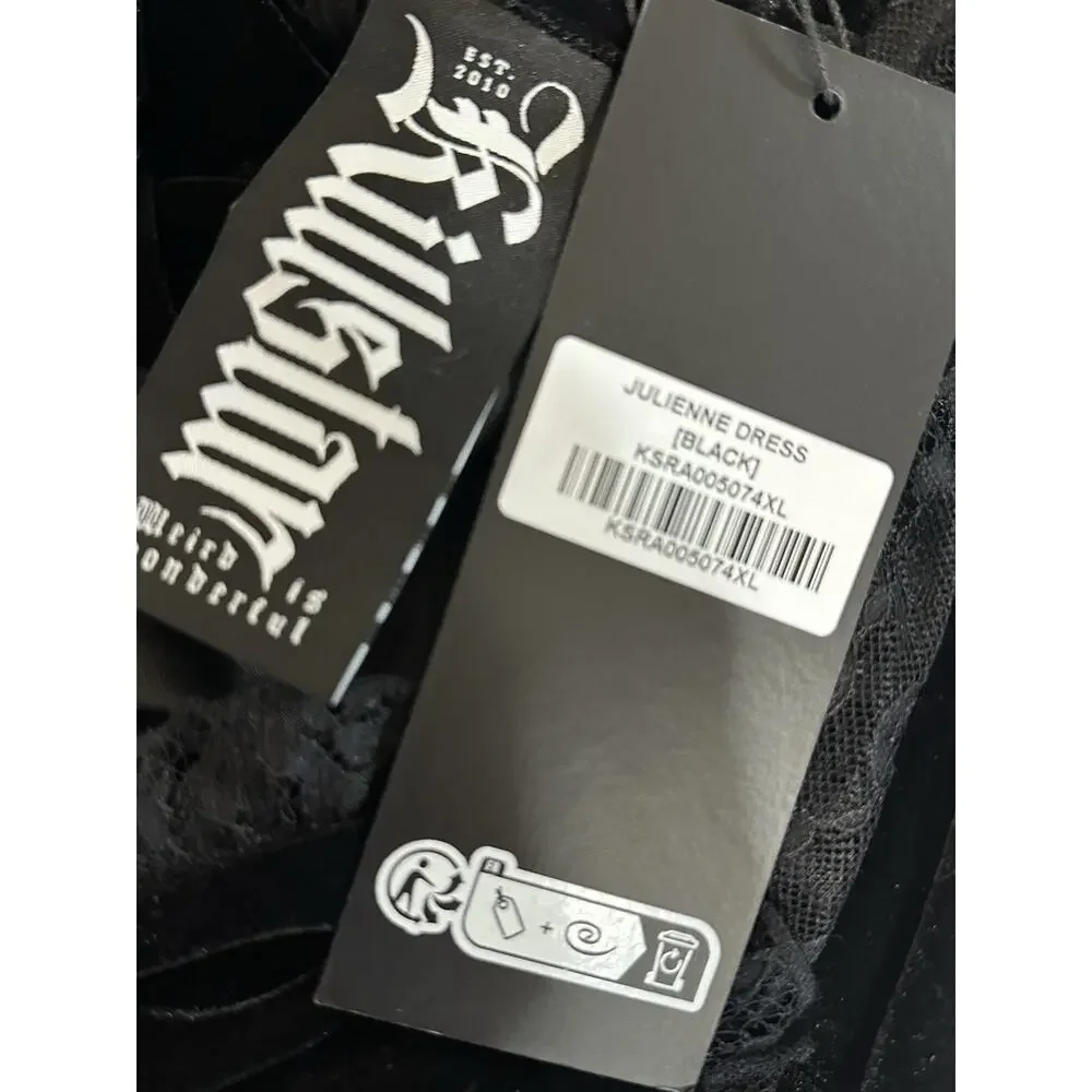 NWT Killstar Dress Sz XL Julienne Punk Goth Princess Cyber Pinup Witchy Velvet - Picture 14 of 16